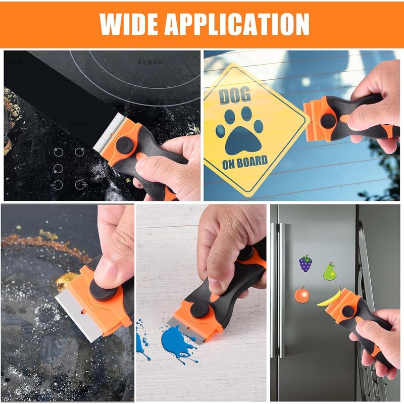 Window Scraper Tool - Double Edged Non Scratch Scraper Cleaning