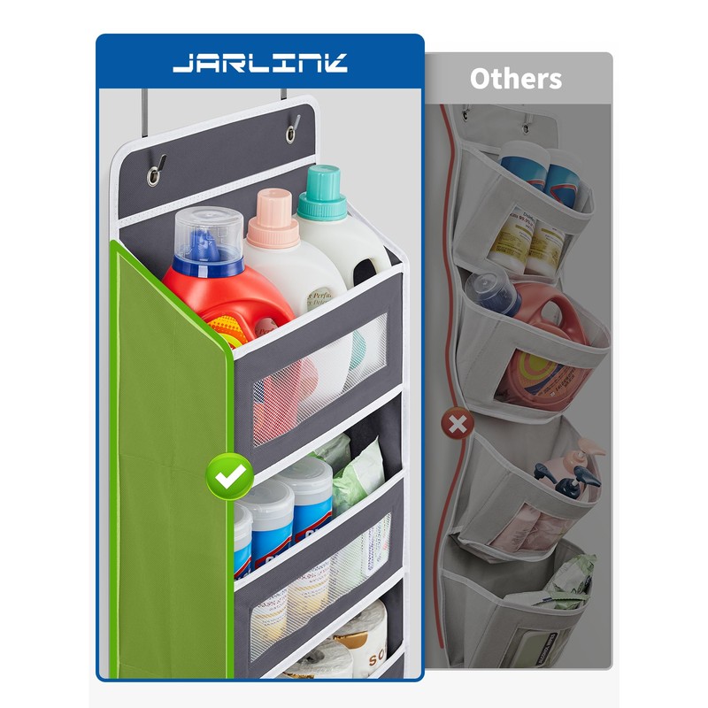 JARLINK Over The Door Organizer, 5 Shelf Door Hanging Organizer