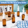 ZHWKMYP 10 Pcs Nasal Spray Bottle, 20ML/0.7OZ 6 Pcs Fine