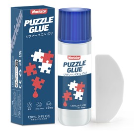 Nariolor Jigsaw Puzzle with Glue and Spatula, Suitable for Mounting and Hanging Puzzles, Quick Drying, 120ml