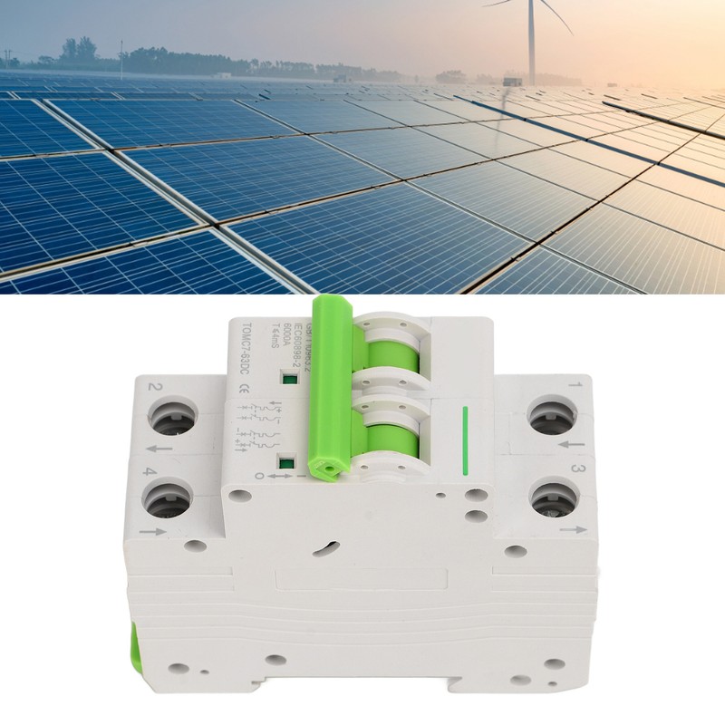 Solar PV System Circuit Breaker Miniature DC550V Thermal Magnetic Trip