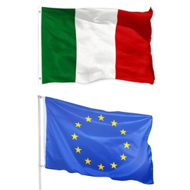Italy Flag, Handmade Italy Flag, Large Italy Flag, Italy Square Flag, EU Flag, for Sports Events, Paraden, Rectangle 90 x 150 cm, 1 Piece