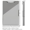 Clipboard with Storage,Cleaview Clip Boards 8.5x11,with 2 Storage Case, Heavy