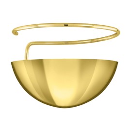 EGLO Decorative Anti-Glare, Accessory for G80 Bulbs, Attachable Bulbs, Anti-Glare Screen Made of Steel in Brass, Glossy, Diameter 8.2 cm