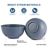 HOTEC BPA Free Unbreakable Wheat Straw Cereal Bowls - Microwave