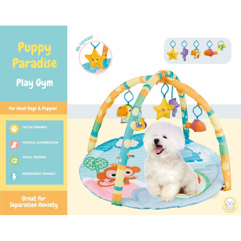 Cutie Patootie Playhouse Puppy Play Gym - Dog & Cat