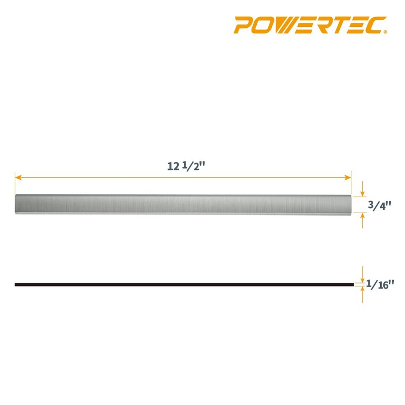 POWERTEC 12 Inch Planer Blades for Delta 22-540, TP300 Planer,