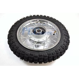 PCCMOTOR FOR STOCK CRF50 XR50 Rear 10" x 2.50 TIRE SILVER Wheel WM02S