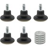 5 PCS Fixed Stationary Castors,Glide Office Chair Wheels For Replacement