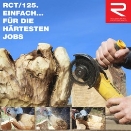 ROTAREX Grinding Wheel for Angle Grinder 115 mm Wood Carving Disc with Carbide Blade and Titanium Screws