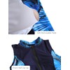 ECUPPER Womens One Piece Rash Guard Sleeveless Zipper Swimsuit Athletic
