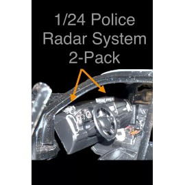 Handmade 1/24 POLICE RADAR SYSTEM FOR DIECAST MODEL CAR 2-PACK