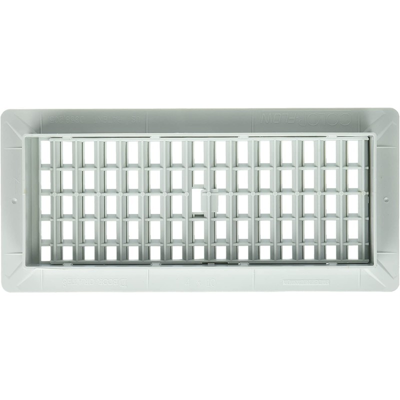 Decor Grates PL210-OB 2-Inch by 10-Inch Plastic Floor Register, Oak