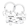 Nfyxcaz Ten Years Down Forever to Go Couples Keyring 10