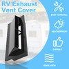 Gekufa RV Exhaust Vent Cover– Fits Camper, Trailer, Motorhome Range