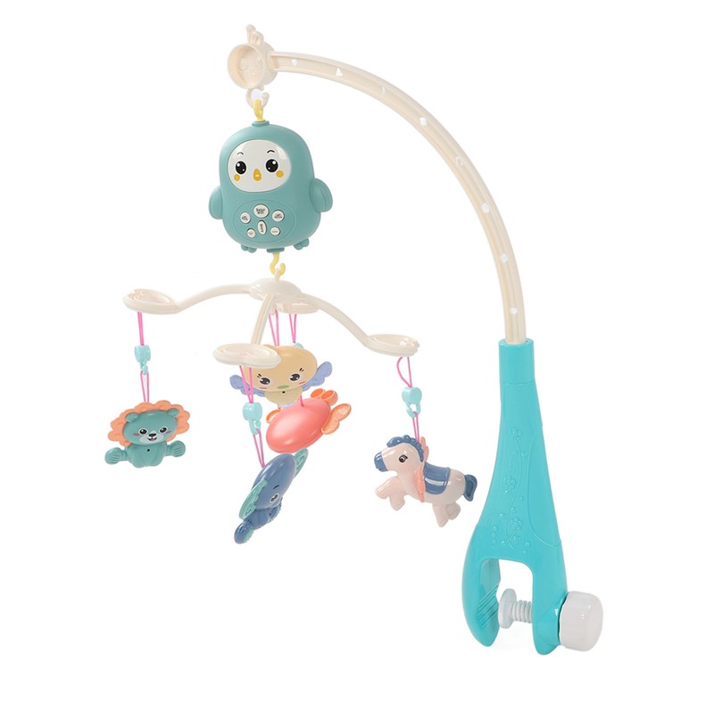 Baby Crib Mobile with Music Lights 360 Degree Rotation Timing