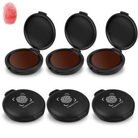 ERKOON 6 Pack Fingerprint Ink Pads, Thumbprint Ink Pad for Notary Supplies Identification Security ID Fingerprint Cards Law Enforcement Fingerprint Red