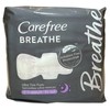 Carefree Breathe Ultra Thin Pads Irritation Free Protection Overnight 12