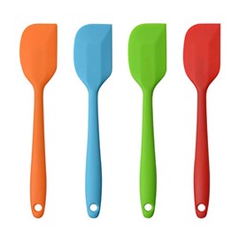 Espátulas de silicona, espátula de goma de 11 pulgadas, resistente al calor, sin costuras, diseño de una pieza, antiadherente, flexible, raspadores pa