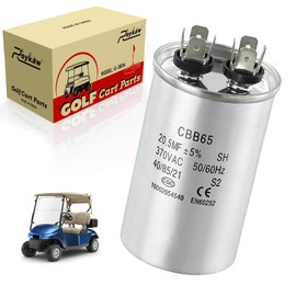 Roykaw Golf Cart Capacitor 20.5MFD 370VAC Capacitor Compatible with EZGO, Club Car, Columbia 36 Volt Electric Powerwise or Lester Chargers (20 MFD), OEM# 11560G1, 1012115