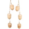Logbuch-Verlag 2 Garlands Autumn Decoration Acorns Wooden Pendant or Table