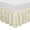QSY Home Wrap Around Elastic Eyelet Bed Skirts 14 1/2