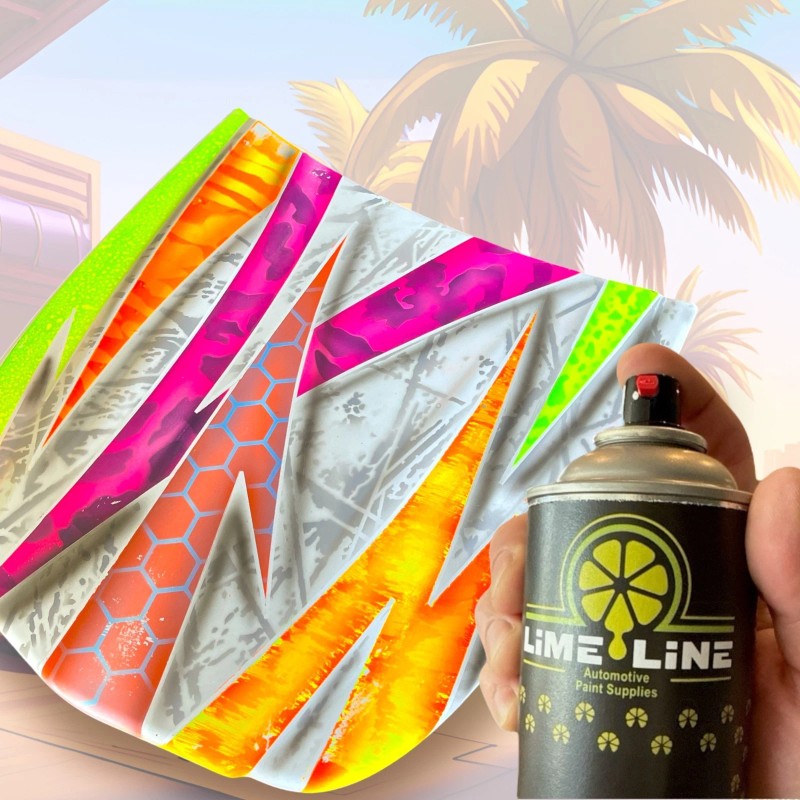LiME LiNE Neon Red Automotive Basecoat Paint - 1 Pint