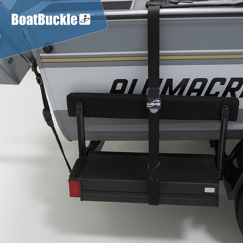 BoatBuckle Pro Series Kwik-Lok Gunwale Tie-Down (2-Inch x 16-Feet, Black)