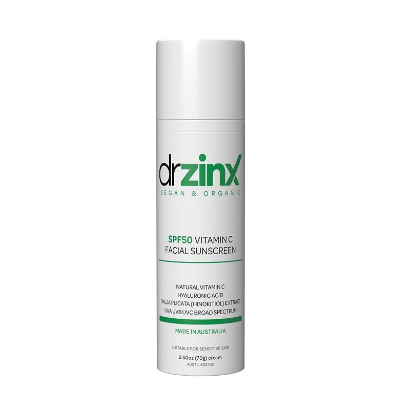 Dr ZinX Organic Vitamin C Mineral Sunscreen SPF50
