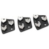 3 x Diamond Grinding Shoes, 16# Black Trapezoidal Diamond Grinder