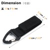 YAPJEB Molle Key Ring, Velcro, Belt, Keychain, Buckle, Carabiner, Military,