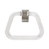 EZ-FLO Bathroom Towel Ring with Exposed Screw, Brushed Nickel, 16232