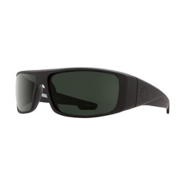 SPY Logan 670939973863 61MM Soft Matte Black/HD Plus Gray Green Rectangtle Sunglasses for Men for Women + BUNDLE with Designer iWear Eyewear Kit, 61…
