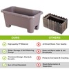 Oliz Self-Watering Rectangle Planter Boxes 8-Pack, 15.7-Inch Window Box Planter