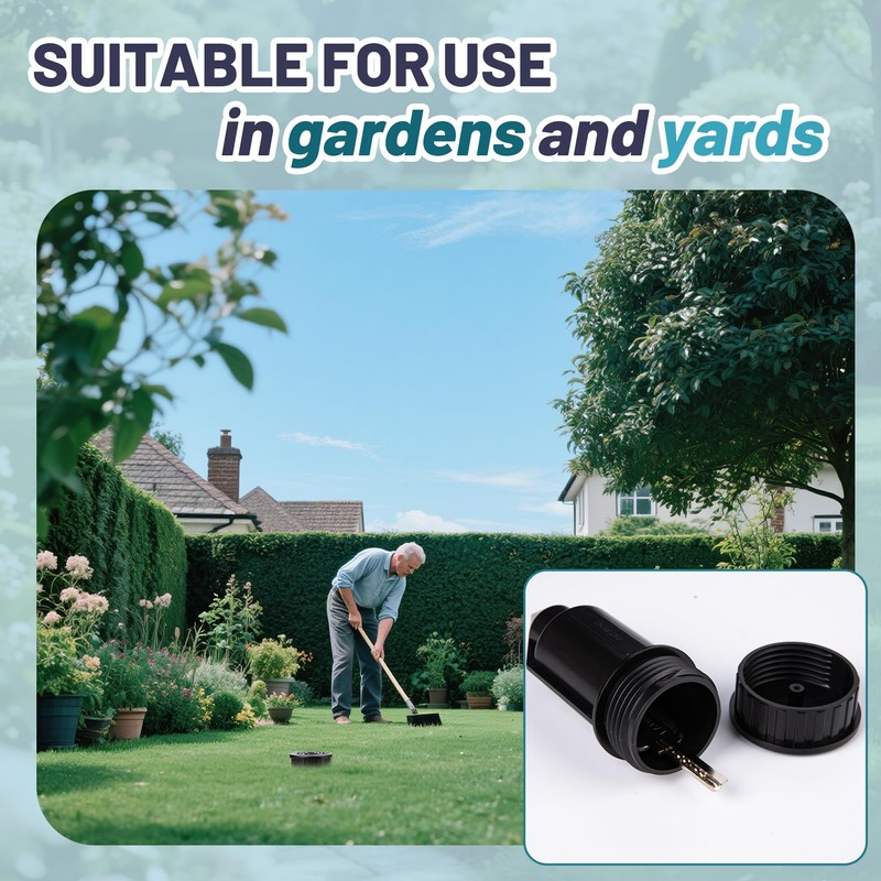 Meejune Hide a Key Outside Sprinkler Head - Waterproof Outdoor