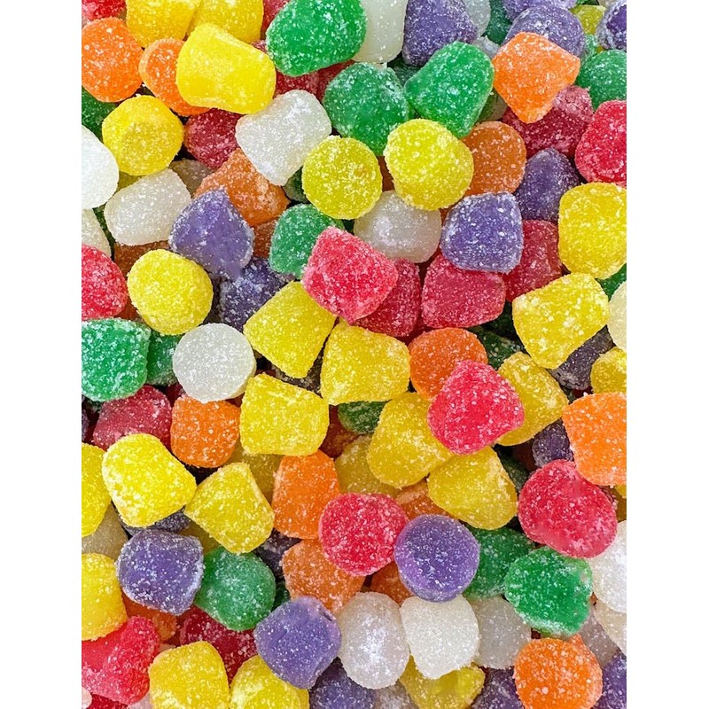 SweetGourmet Spice Drops Candy, Old-Fashioned Gumdrops, 6 Flavors Jelly Candy,