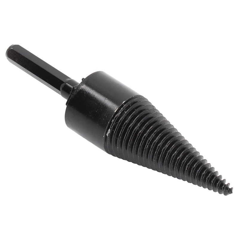 Firewood Drill Bit Wood Log Splitter Carbon Steel Cone Hex