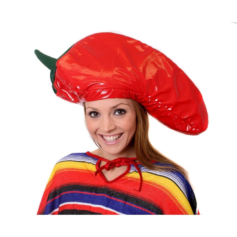 Chilli Pepper Hat - Mexican Chilli Hat Novelty Food Hats