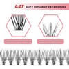 EXTENIFY 14mm Individual Lashes D Curl 20D Cluster Lashes 120pcs