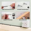 100pcs Double Headed Skirting Boards, 1 Mounting Sleeve, 1 Storage