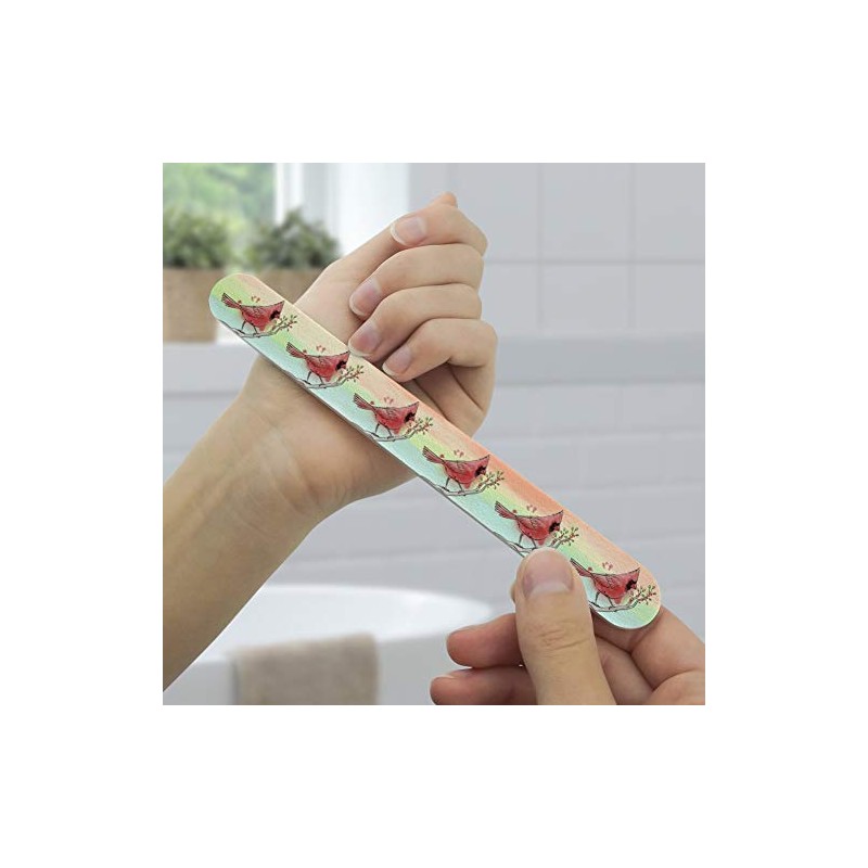 Northern Cardinal Watercolor Northeastern Bird Double-Sided Nail File Emery Board