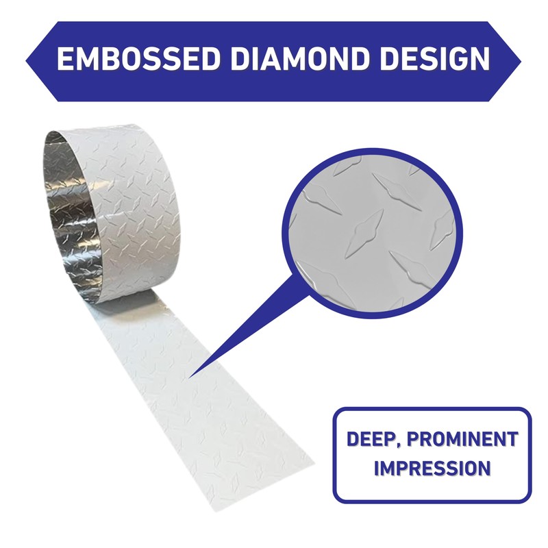 EAGLE 1 8FT Long FT Embossed Aluminum Diamond Checker Plate-