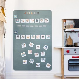 FERFLEX - Magnetic Educational Game for Kids - My Little Rituals - Morning and Evening ENG - Can be used on all magnetic surfaces - 36 Magnets