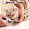 Cat Grooming Wrap, Self-Adherent Soft Cat Blanket to Wrap, Nail