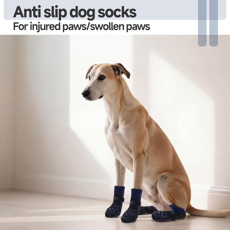 PUMYPOREITY 2 Pairs Anti Scratch Socks for Cats, Soft Paw