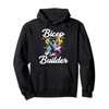 Bicep Builder Gym Motivation Powerhouse Display Pullover Hoodie, black