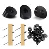 Helffer 50 Pack 1/4" ID Black Angle Beveled Washers for