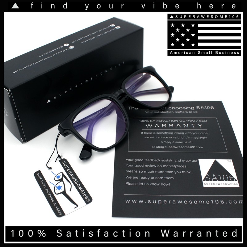 SA106 Nerdy Thin Keyhole Horn Rim Plastic Hipster Blue Light