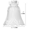 SHENGQINGTOP 4 Pack Clear & Frosted Glass Lamp Shade Replacement