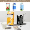 Beautyflier Half Gallon Milk Carton Holder with Removable Handle, Acrylic